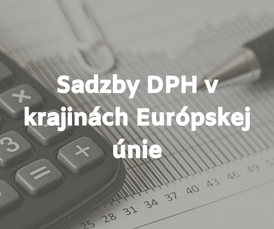 Sadzby DPH v krajinách Európskej únie