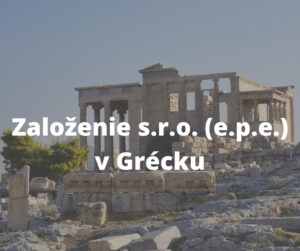 Založenie s.r.o. v Grécku