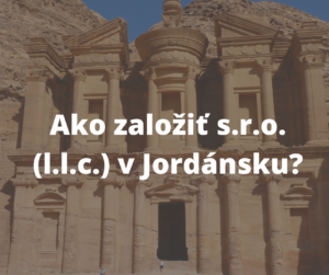 ako zalozit sro v jordansku